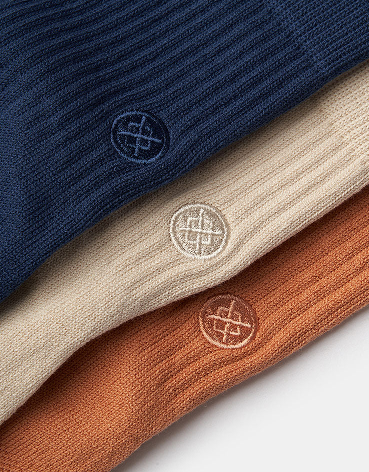 Stance Icon 3 Pack Quarter Socks - Mango