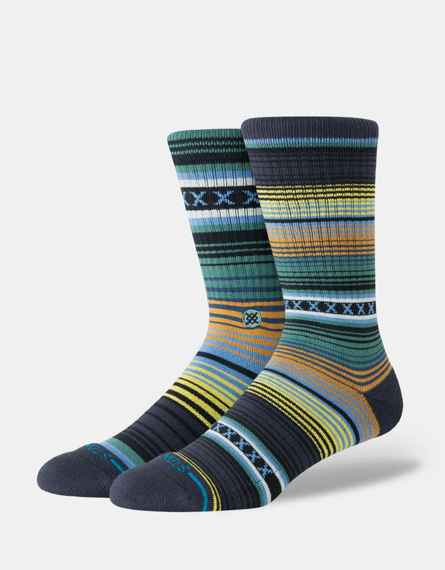 Stance Curren St Crew Socks - Deep Teal