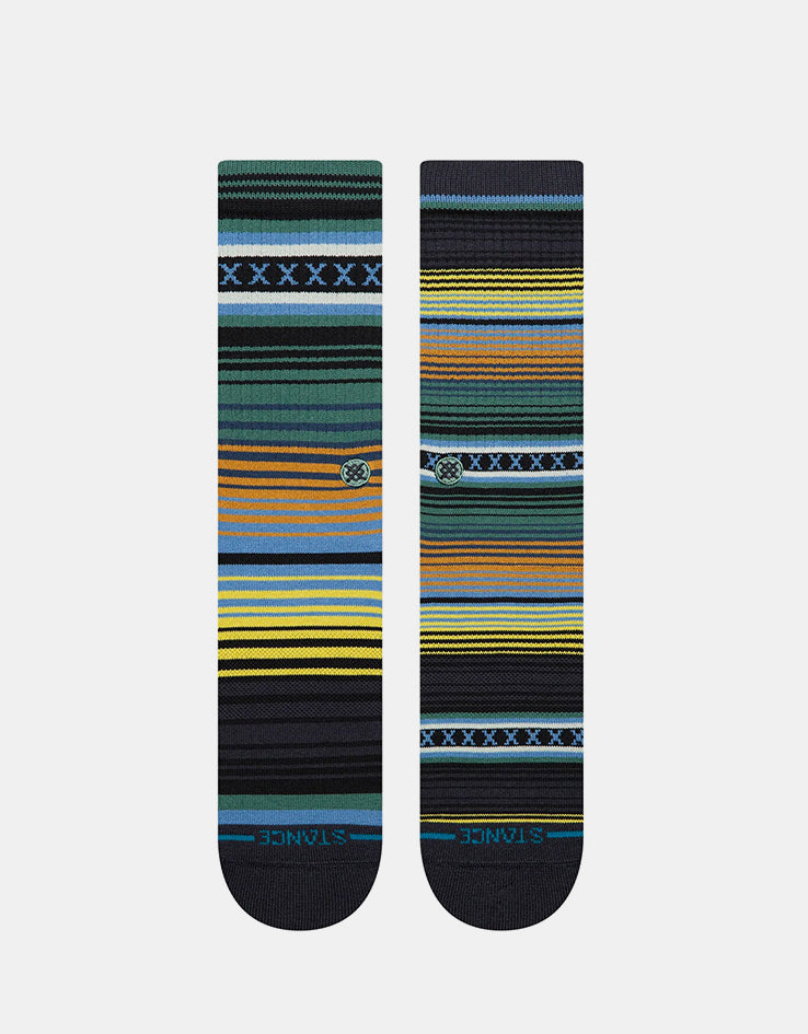Stance Curren St Crew Socks - Deep Teal