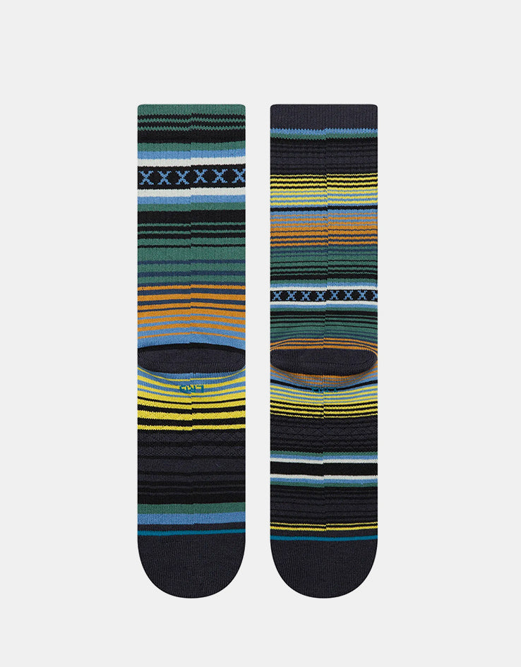 Stance Curren St Crew Socks - Deep Teal