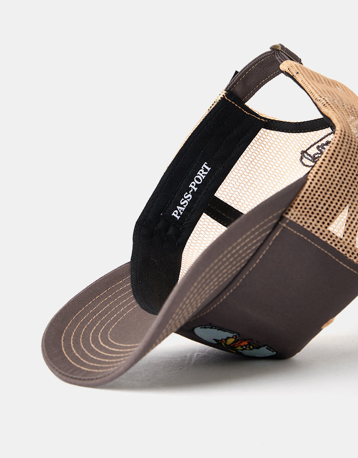 Pass Port Over It Packers Trucker Cap - Coffee