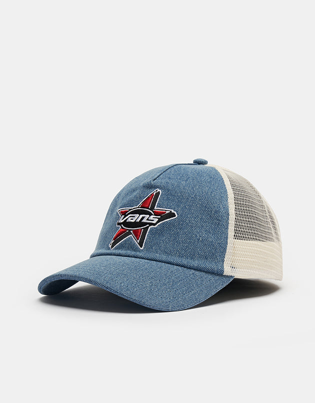 Vans Marked Jockey Trucker Cap - Stonewash/Blue