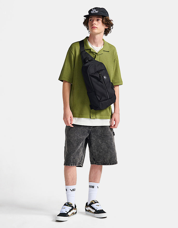 Vans Warp Sling Cross Body Bag - Black Ripstop