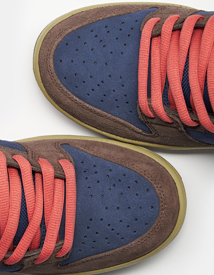 Nike SB Dunk Low Pro Skate Shoes - Baroque Brown/Adobe-Midnight Navy