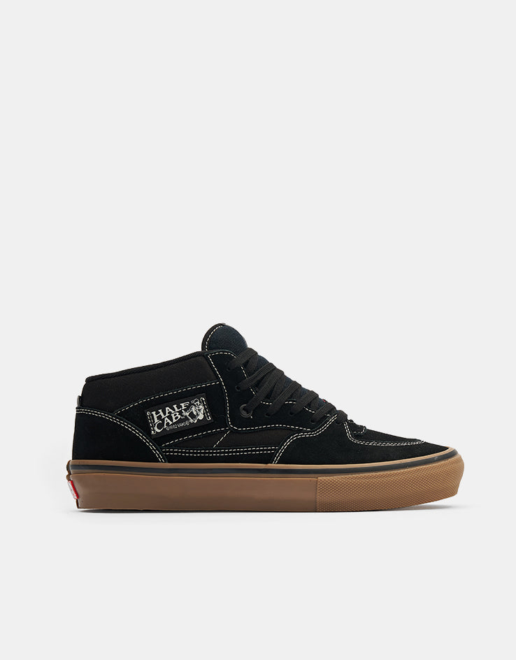 Vans Skate Half Cab Shoes - Black/Gum/White