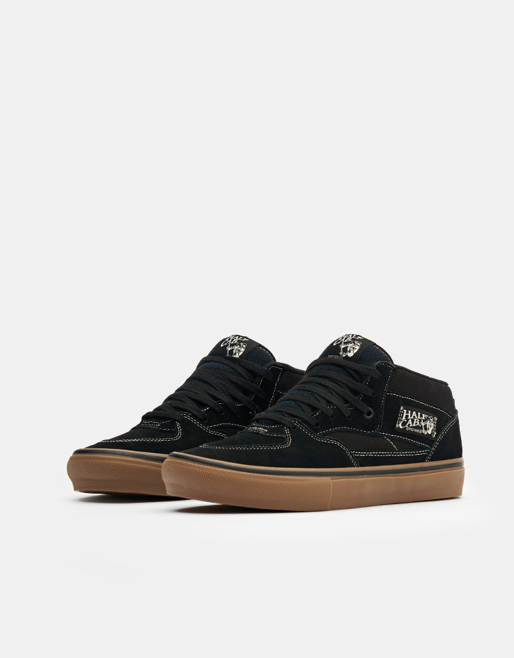 Vans Skate Half Cab Shoes - Black/Gum/White