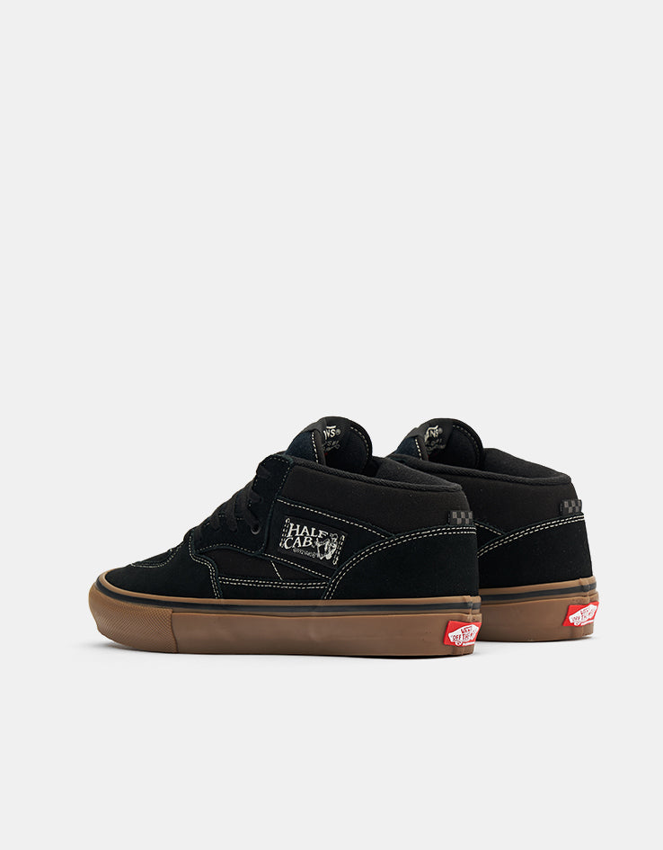 Vans Skate Half Cab Shoes - Black/Gum/White