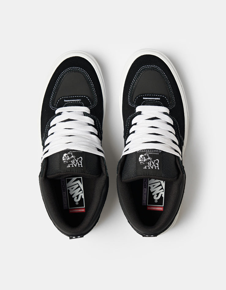 Vans Skate Half Cab Wafflecup Shoes - Black/White
