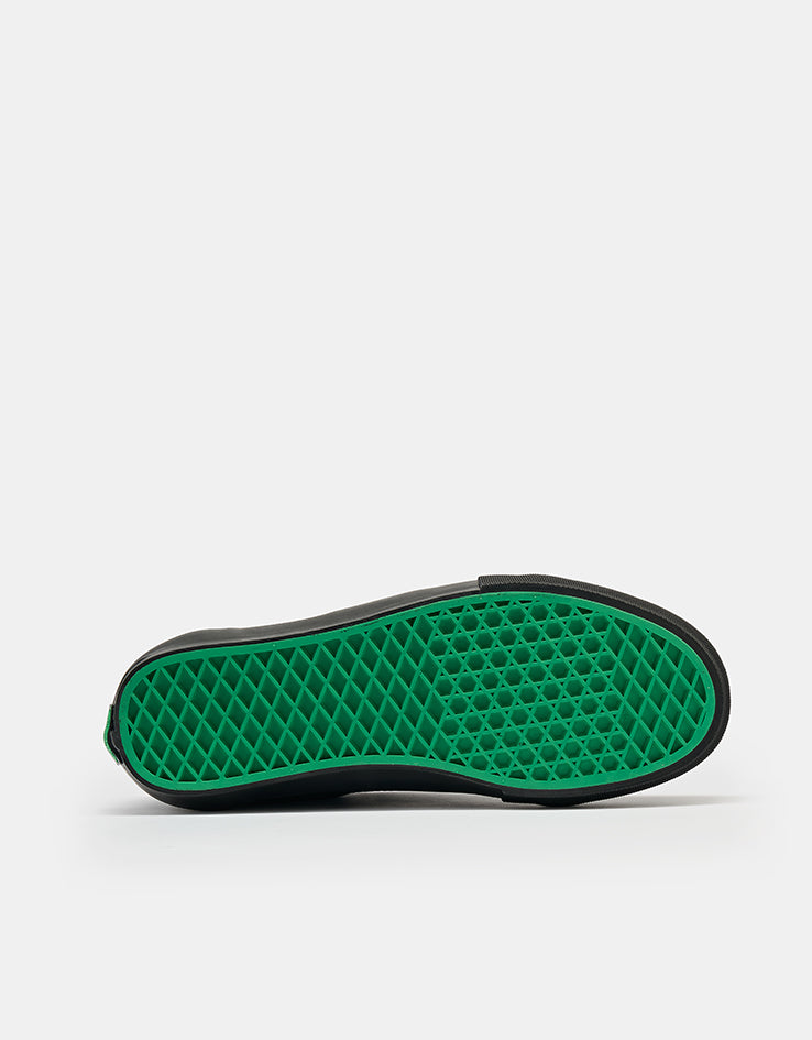 Vans Skate Old Skool Shoes - Black/Black/Green