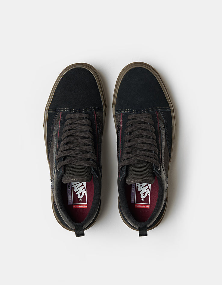 Vans Skate Old Skool Wafflecup Shoes - Black/Dark Gum