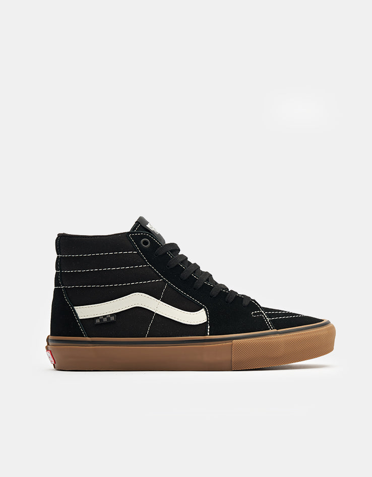 Vans Skate Sk8-Hi Shoes - Black/Gum/White