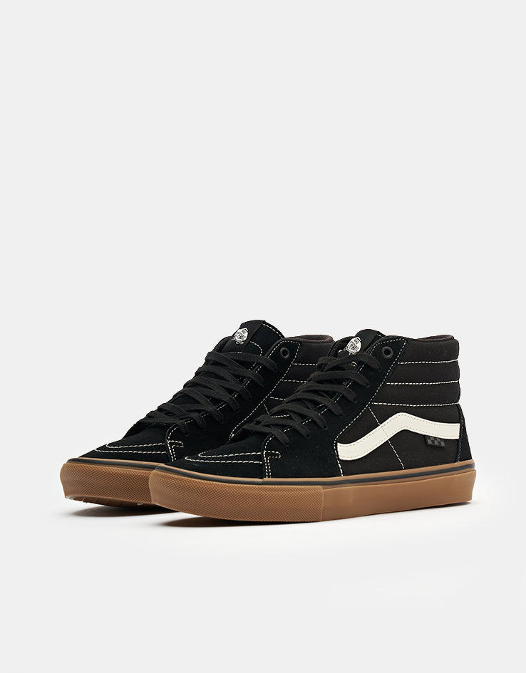 Vans Skate Sk8-Hi Shoes - Black/Gum/White