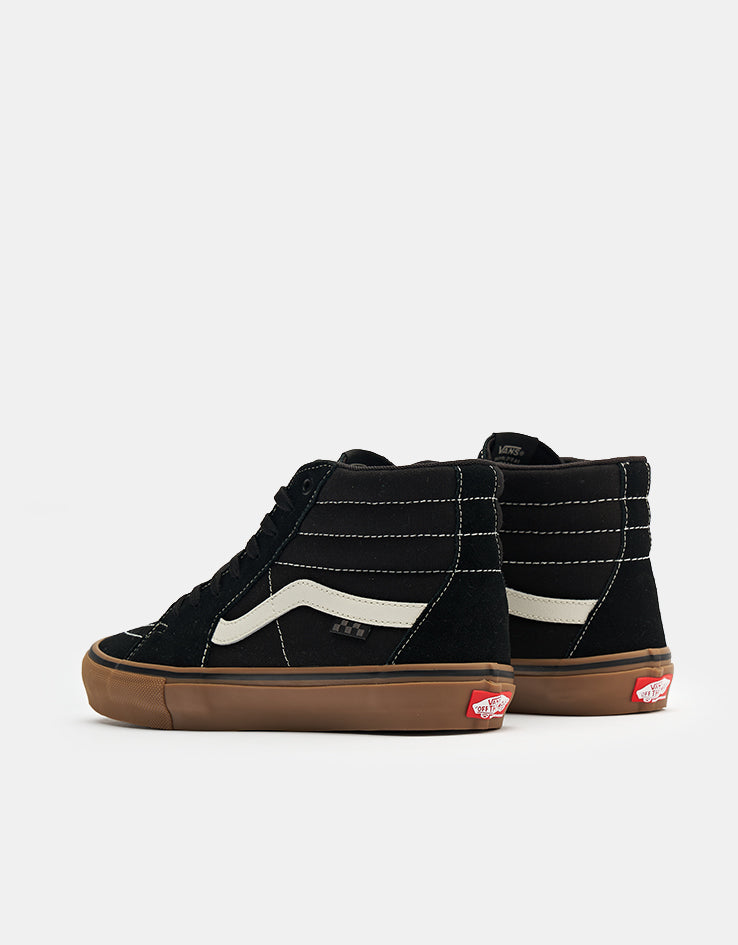 Vans Skate Sk8-Hi Shoes - Black/Gum/White