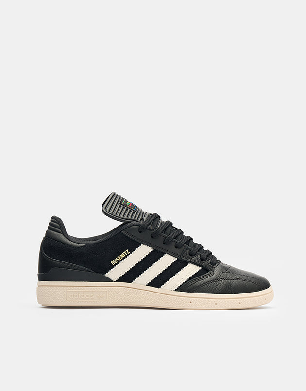 adidas Busenitz Skate Shoes - Core Black/Chalk White/Gold Metallic