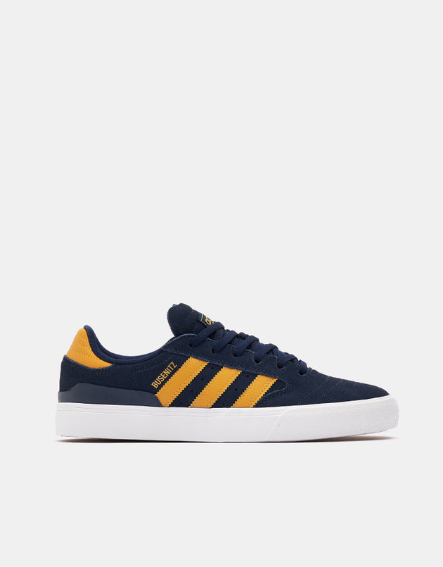 adidas Busenitz Vulc II Skate Shoes - Collegiate Navy/Preloved Yellow/White