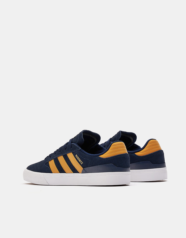 adidas Busenitz Vulc II Skate Shoes - Collegiate Navy/Preloved Yellow/White