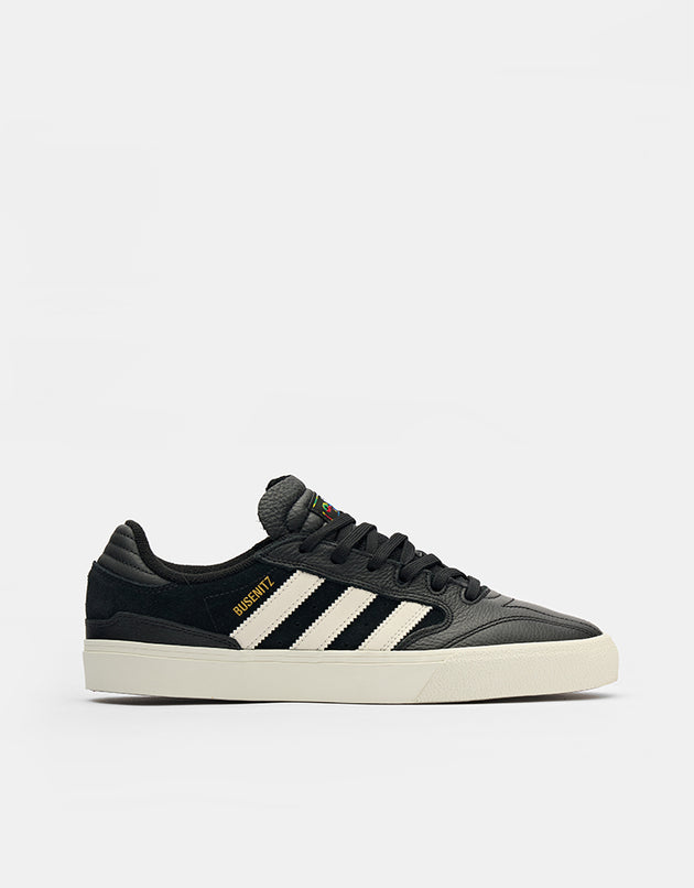 adidas Busenitz Vulc II Skate Shoes - Core Black/Chalk White/Gold Metallic