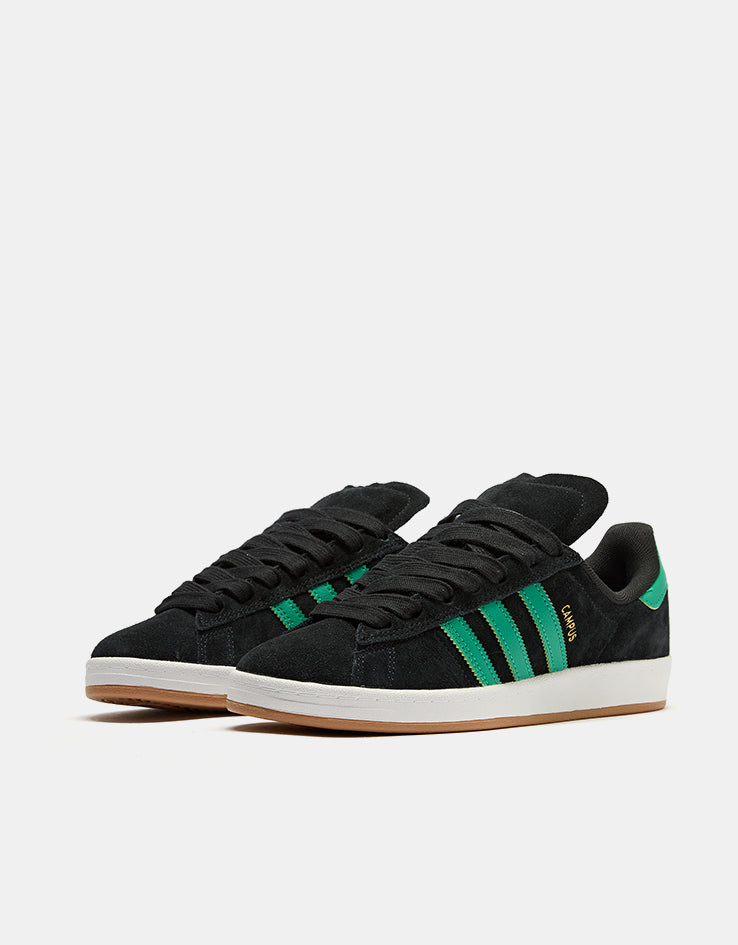adidas Campus 90s ADV Skate Shoes - Core Black/Court Green/White