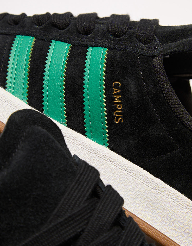 adidas Campus 90s ADV Skate Shoes - Core Black/Court Green/White