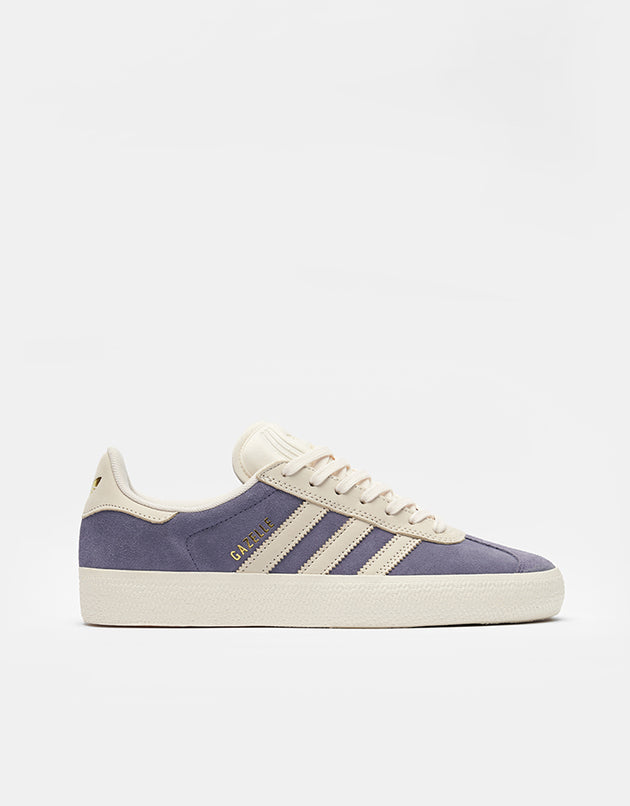 adidas Gazelle ADV Skate Shoes - Super Purple/Chalk White/Gold Metallic