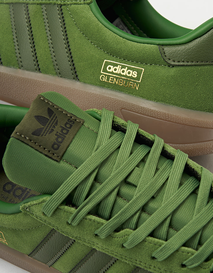 adidas Glenburn Skate Shoes - Crew Green/Wild Pine/Gum