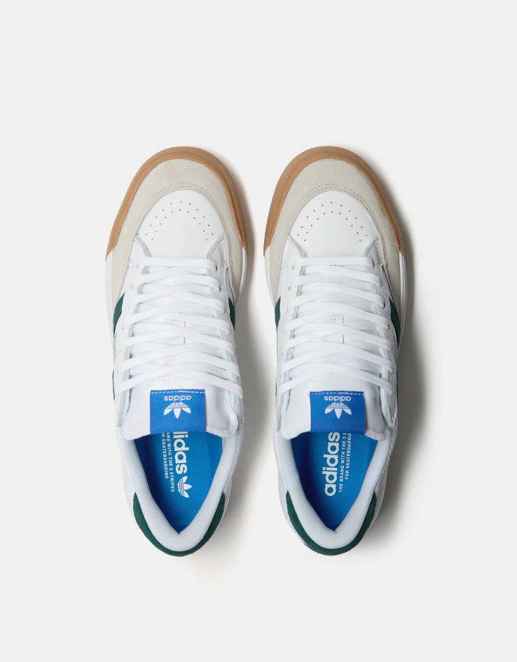 adidas Nora Skate Shoes - White/Aurora Ivy/Wonder Sage