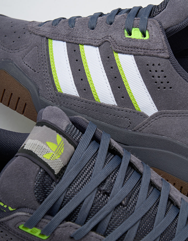 adidas Tekkira Cup Skate Shoes - Aurora Onix/White/Solar Slime