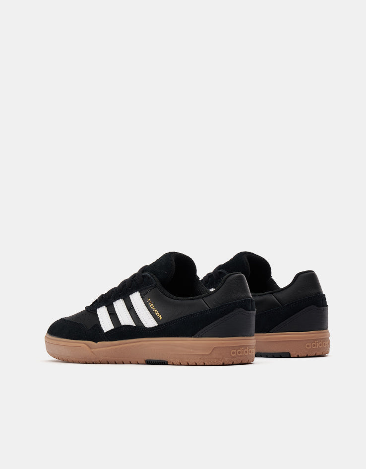 adidas Tyshawn II Skate Shoes - Core Black/Gum