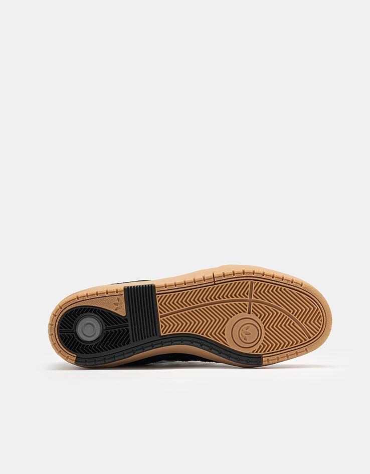 adidas Tyshawn II Skate Shoes - Core Black/Gum