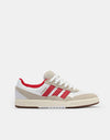 adidas Tyshawn II Skate Shoes - White/Better Scarlet/Chalk White