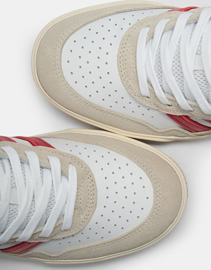 adidas Tyshawn II Skate Shoes - White/Better Scarlet/Chalk White