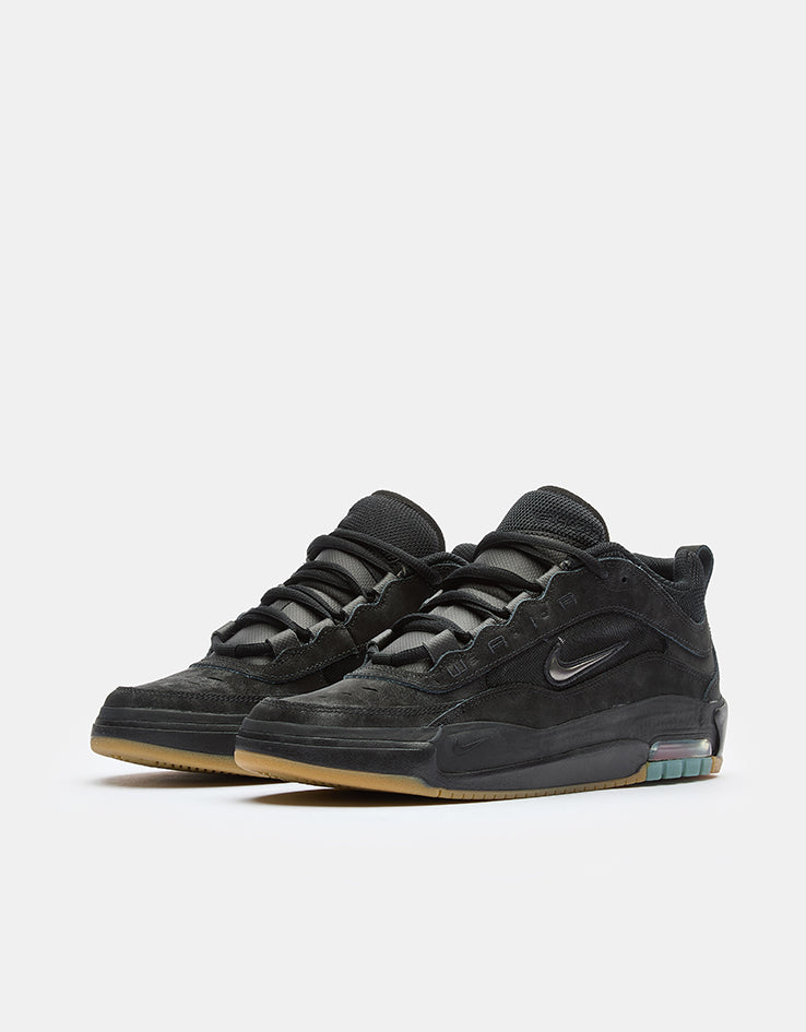 Nike SB Air Max Ishod Skate Shoes - Black/Black-Black-Black