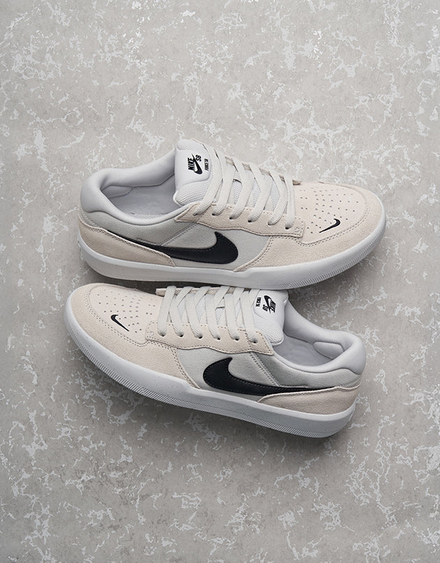 Nike SB Force 58 Skate Shoes - Photon Dust/Black-Photon Dust-White
