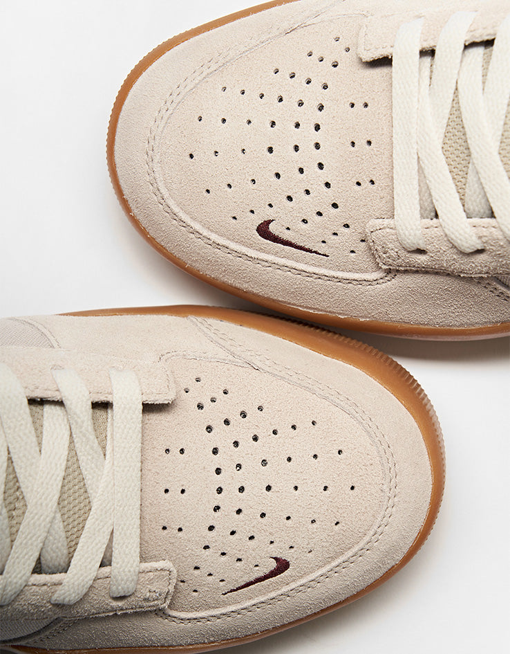 Nike SB Force 58 Skate Shoes - Cream II/Burgundy Crush-Gum Light Brown
