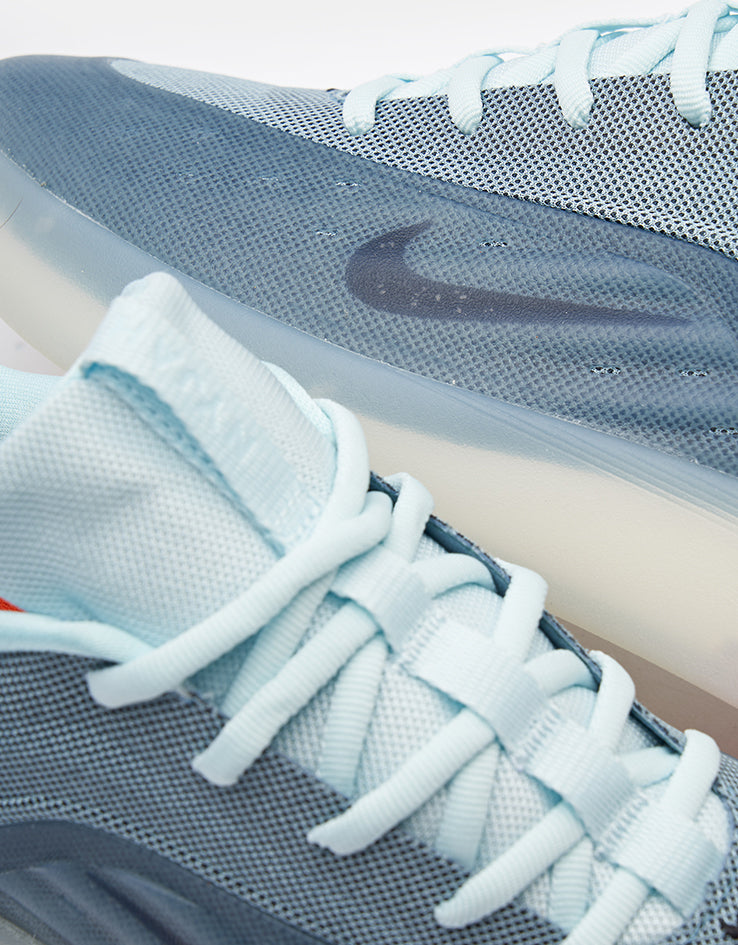 Nike SB Zoom Nyjah 4 Skate Shoes - Glacier Blue/Black-Smokey Blue-Sail