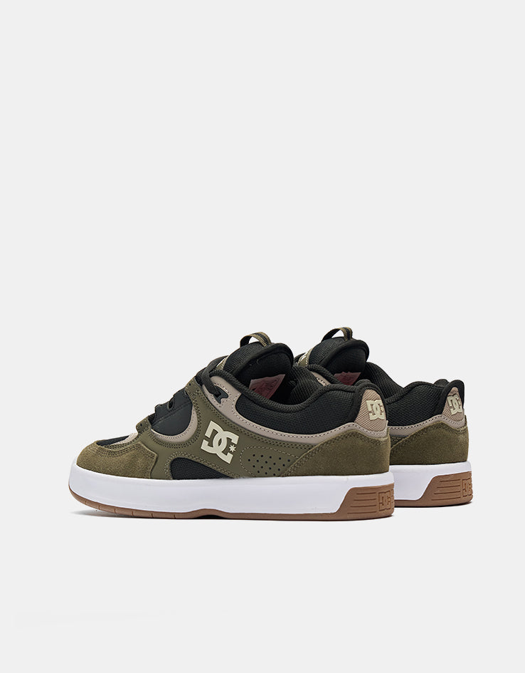 DC Kalynx Zero S Skate Shoes - Olive/Dark Grey/Taupe