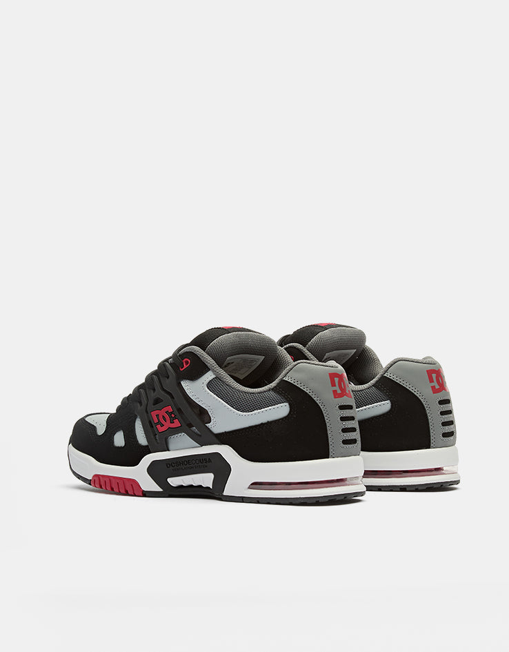DC AT-2 Skate Shoes - Black/Grey/Red