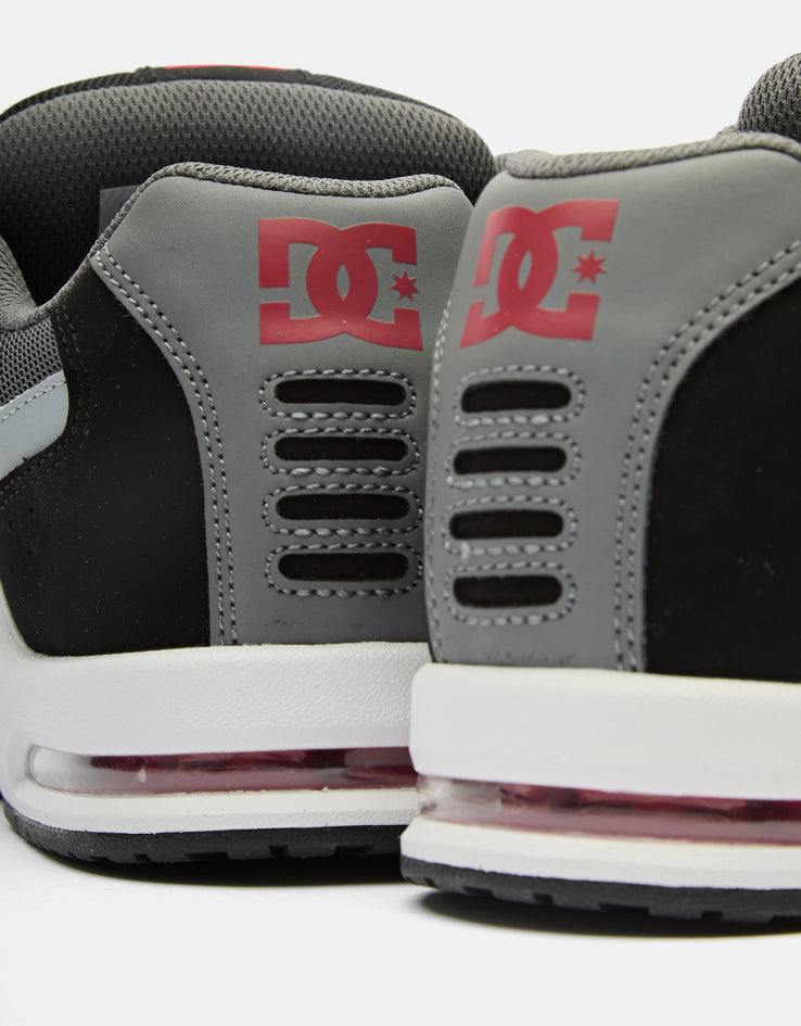 DC AT-2 Skate Shoes - Black/Grey/Red