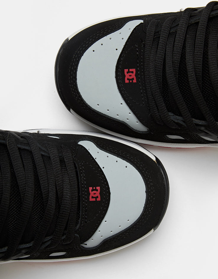DC AT-2 Skate Shoes - Black/Grey/Red