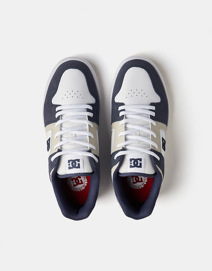 DC Manteca 4 Skate Shoes - Navy/Off White