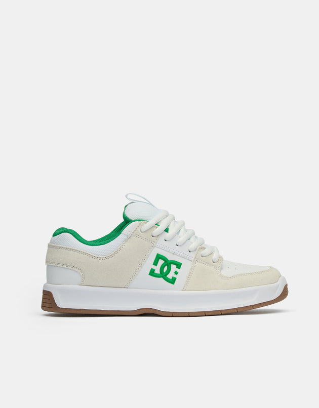 DC Lynx Zero Skate Shoes - White/Green/Gum