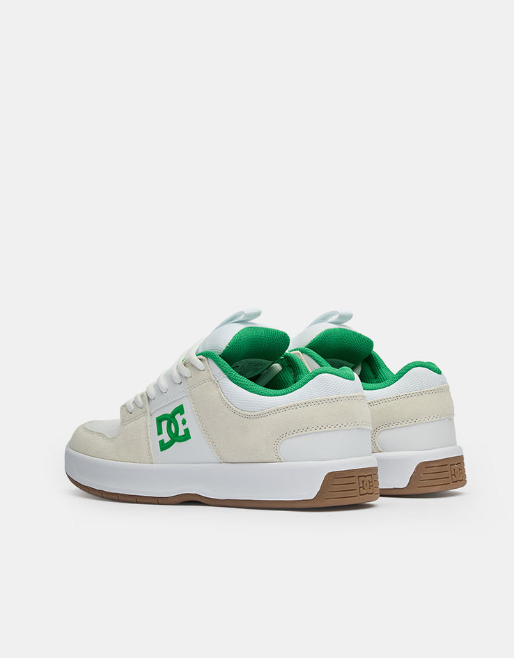 DC Lynx Zero Skate Shoes - White/Green/Gum