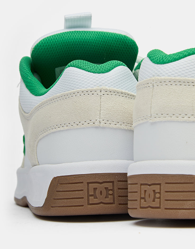 DC Lynx Zero Skate Shoes - White/Green/Gum