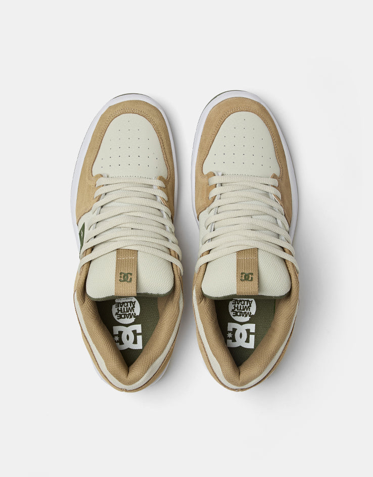DC Lynx Zero Skate Shoes - Taupe/Silver Birch/Olive