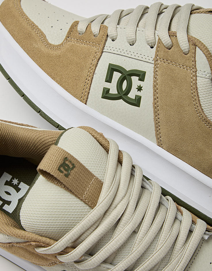 DC Lynx Zero Skate Shoes - Taupe/Silver Birch/Olive