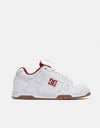 DC Stag Skate Shoes - White/Brick Red/Gum