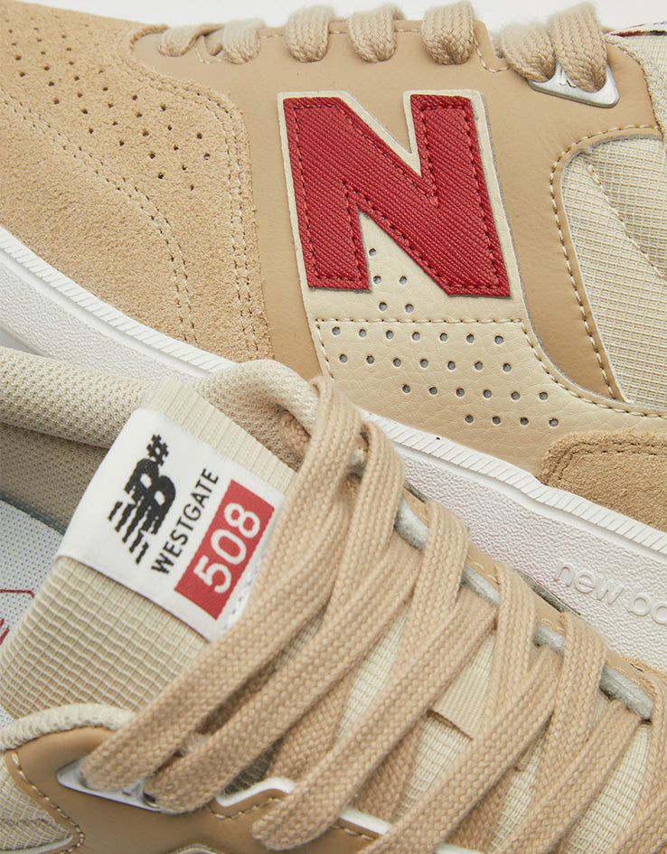 New Balance Numeric 508 Brandon Westgate Skate Shoes - Tan/Red