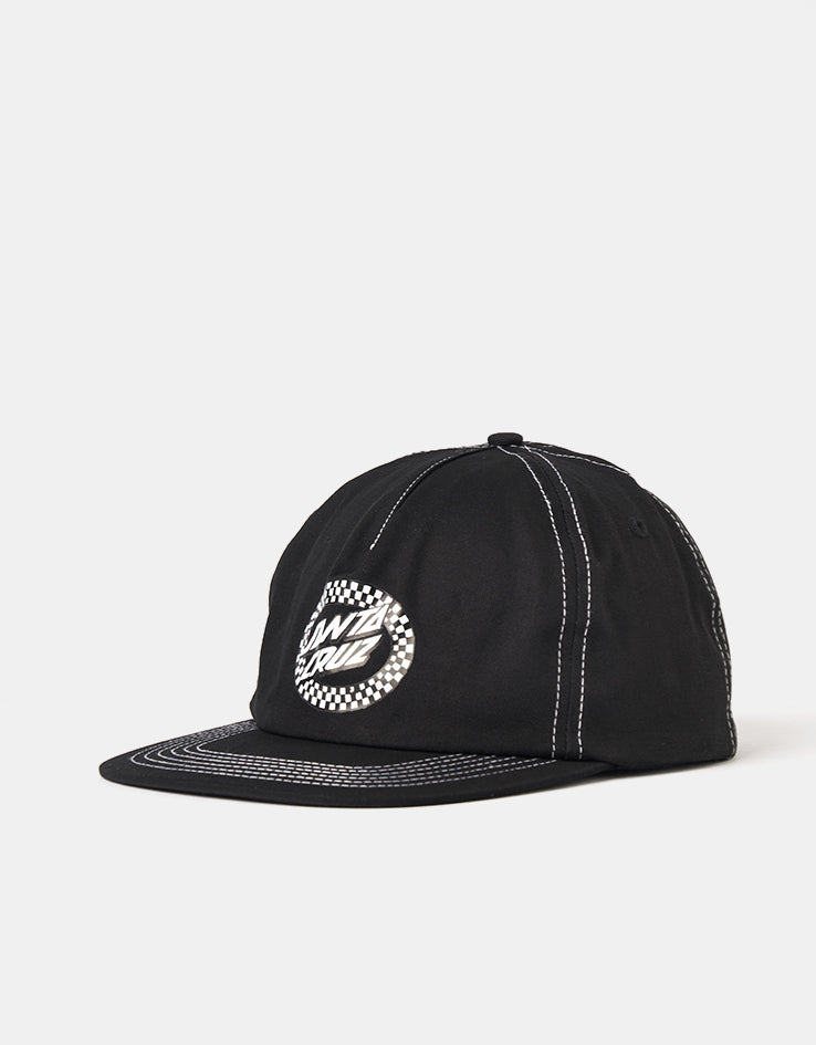 Santa Cruz Collage Oval Dot Snapback Cap - Black