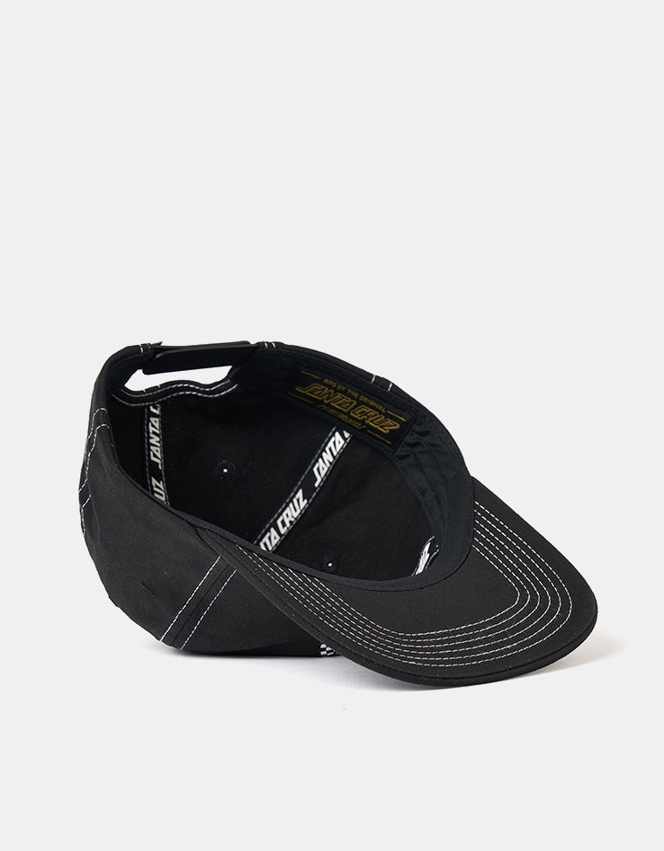 Santa Cruz Collage Oval Dot Snapback Cap - Black