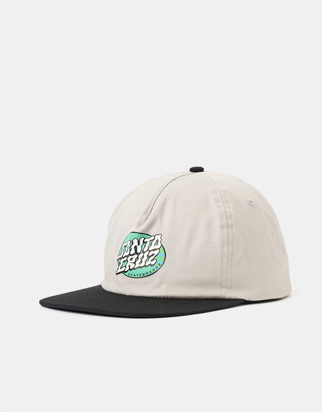Santa Cruz Vertigo Dot Snapback Cap - Grey/Black